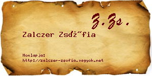 Zalczer Zsófia névjegykártya